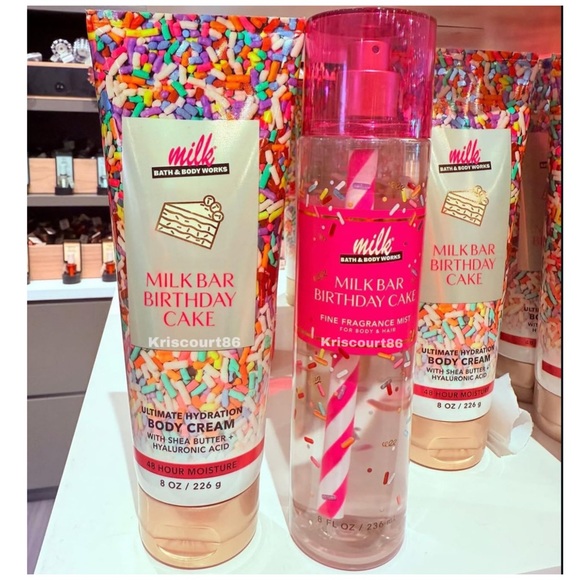 BBW Milk Bar Birthday Cake 2PC NEW FULL-SIZE - Picture 16 of 16